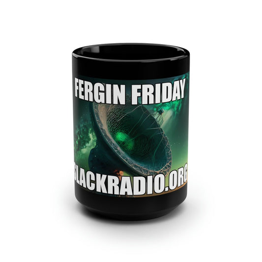 Fergin Friday Black Mug, 15oz