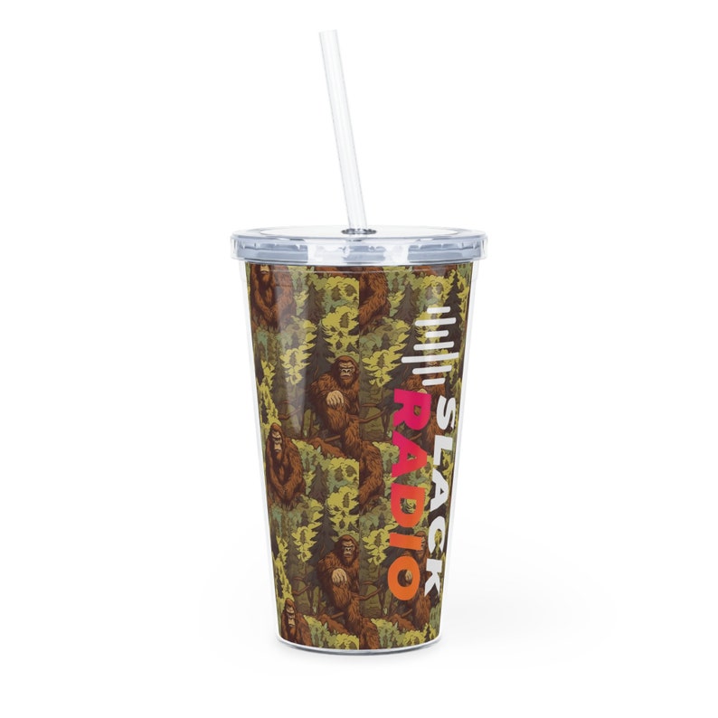 Slack Radio / Bigfoot Plastic Tumbler with Straw