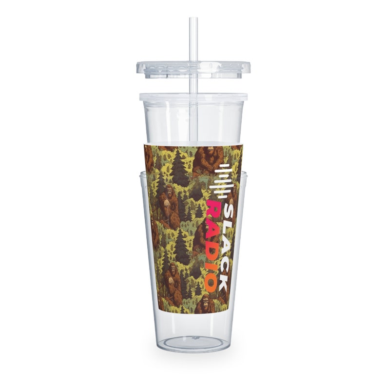 Slack Radio / Bigfoot Plastic Tumbler with Straw