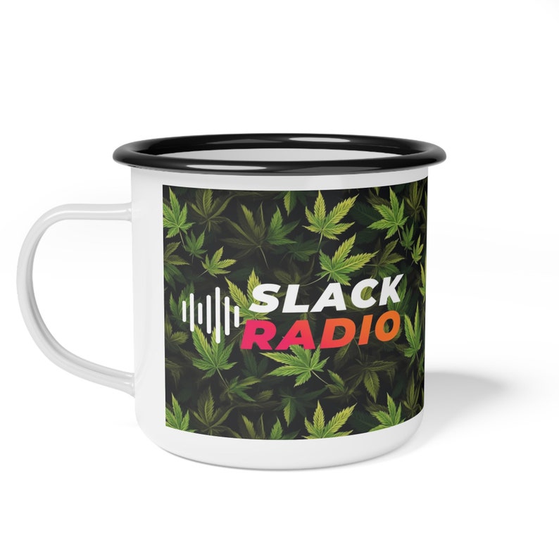 Slack Radio Frop Enamel Camp Cup