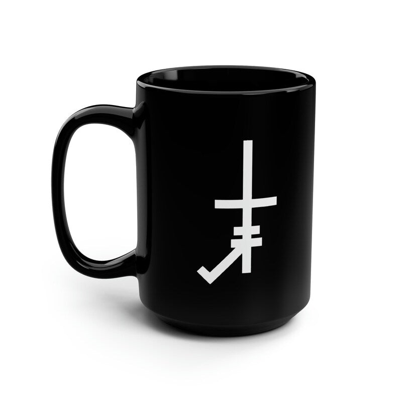 Dobbs Cross / Slack Radio Black Mug, 15oz