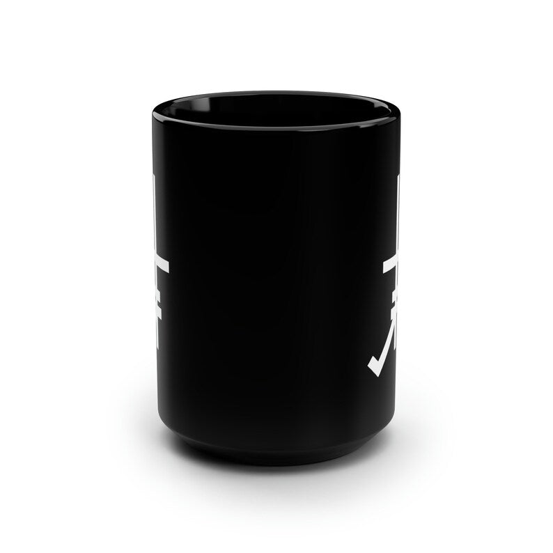 Dobbs Cross / Slack Radio Black Mug, 15oz