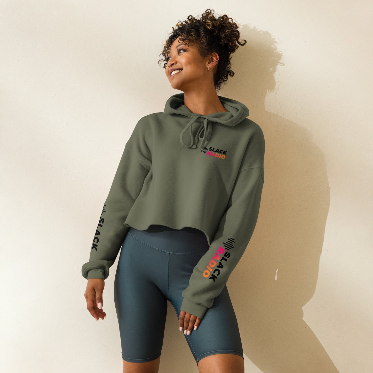 Women's Slack Radio Crop Hoodie